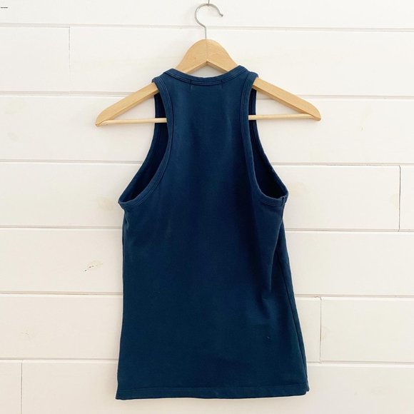 SOLD-James street co razor tank top midnight blue size medium - Picture 3 of 7